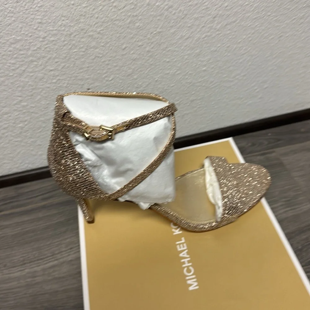 Michael Kors Ava Mid Sandal Glitter Mesh_5